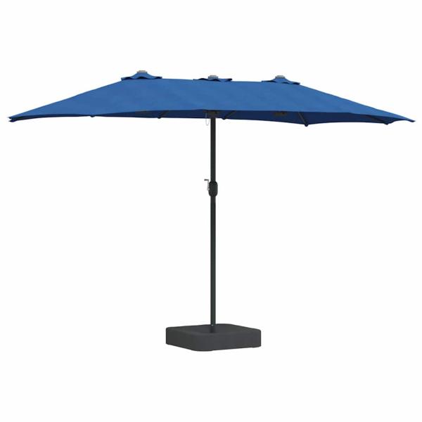 Garten-Sonnenschirm 385 x 209 x 244 cm Polyester und Stahl