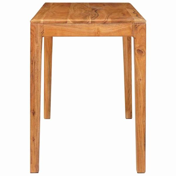 Esstisch 110 x 55 x 76 cm Massivholz Akazie Braun Rechteckig