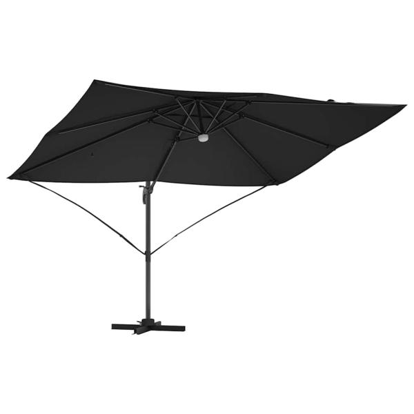 Sonnenschirm Schwarz 351 x 250 x 253 cm Polyester und Aluminium
