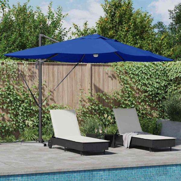 ARDEBO.de - Sonnenschirm 351 x 250 x 253 cm Polyester und Aluminium