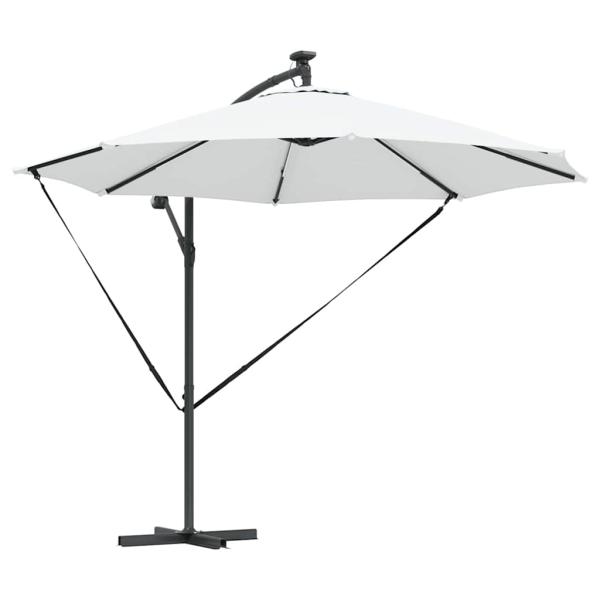 Sonnenschirm 294 x 294 x 248 cm Polyester und Aluminium Sand