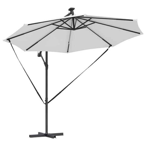 Sonnenschirm 294 x 294 x 248 cm Polyester und Aluminium Sand