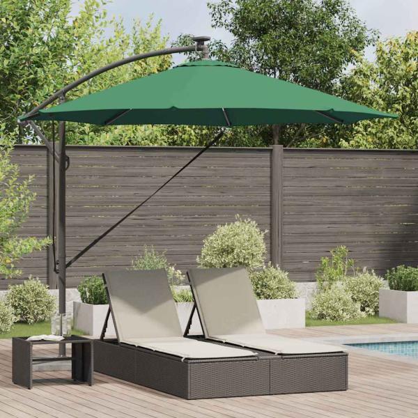 ARDEBO.de - Sonnenschirm 294 x 294 x 248 cm Polyester und Aluminium Grün