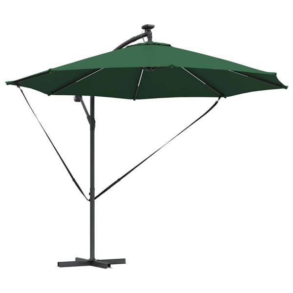 Sonnenschirm 294 x 294 x 248 cm Polyester und Aluminium Grün