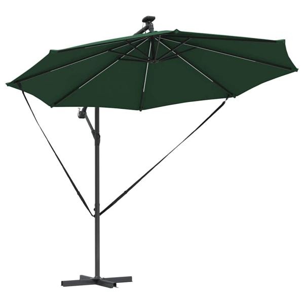 Sonnenschirm 294 x 294 x 248 cm Polyester und Aluminium Grün