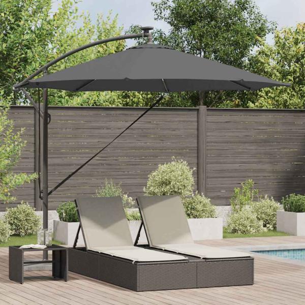ARDEBO.de - Sonnenschirm 294 x 294 x 248 cm Polyester und Aluminium