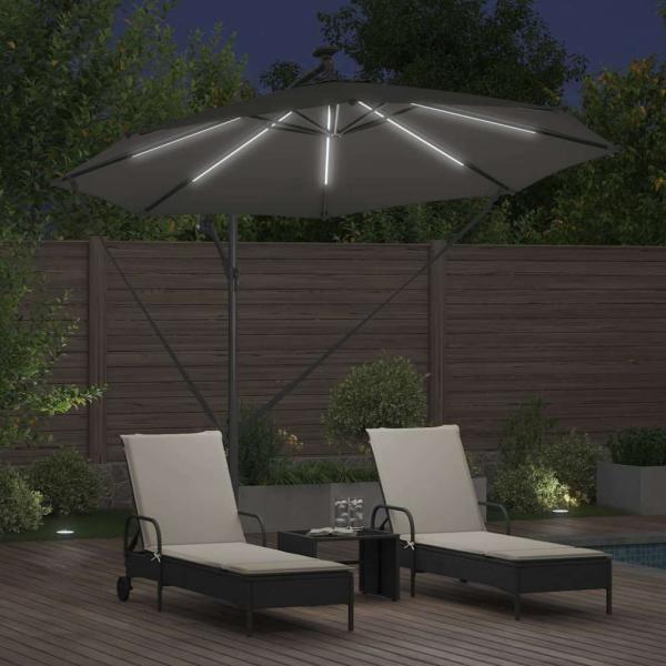 Sonnenschirm 294 x 294 x 248 cm Polyester und Aluminium