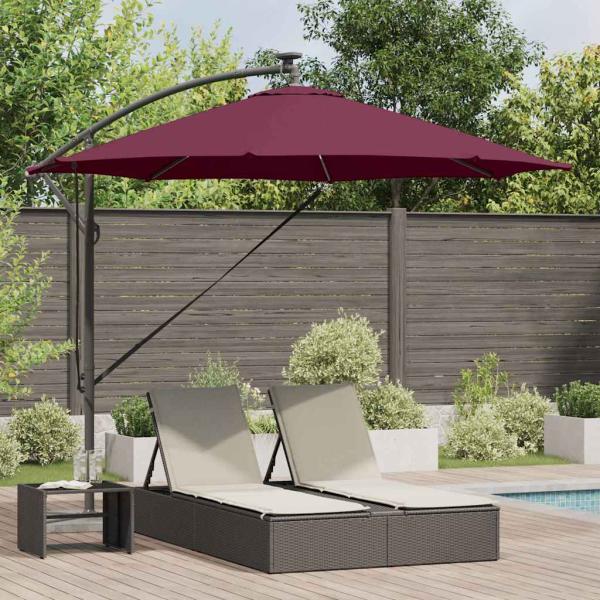 ARDEBO.de - Sonnenschirm 294 x 294 x 248 cm Polyester und Aluminium