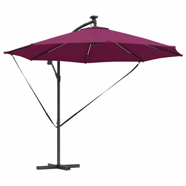 Sonnenschirm 294 x 294 x 248 cm Polyester und Aluminium