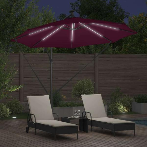 Sonnenschirm 294 x 294 x 248 cm Polyester und Aluminium