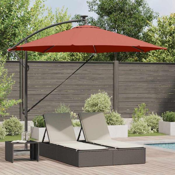 ARDEBO.de - Sonnenschirm 294 x 294 x 248 cm Polyester und Aluminium