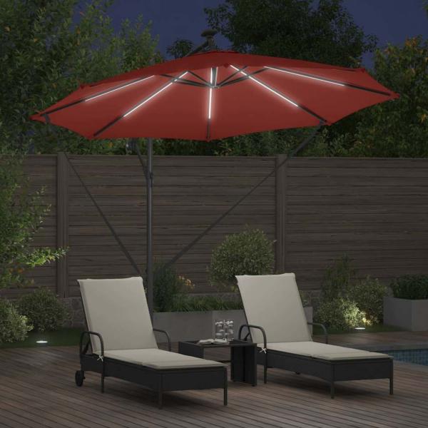Sonnenschirm 294 x 294 x 248 cm Polyester und Aluminium