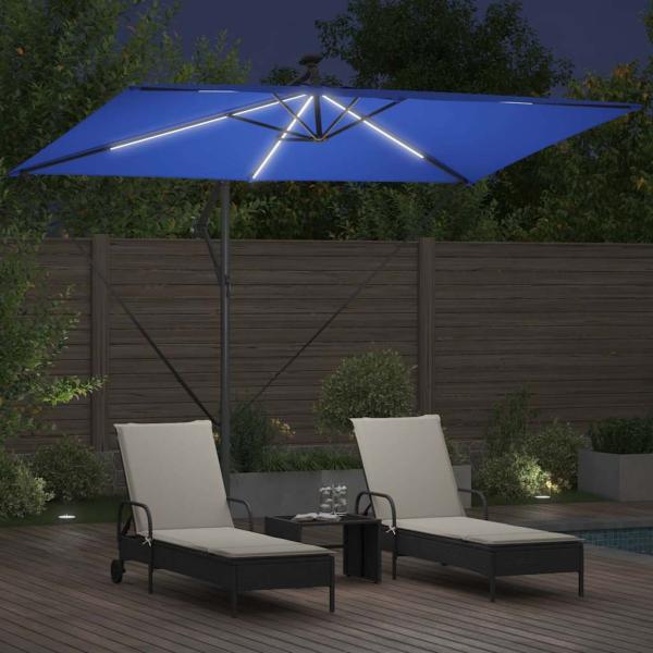 Sonnenschirm 294 x 200 x 270 cm Polyester und Aluminium