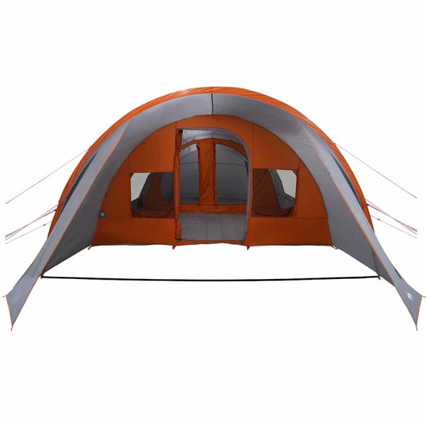 Tunnelzelt für 5 Personen Grau und Orange 805 x 405 x 211 cm