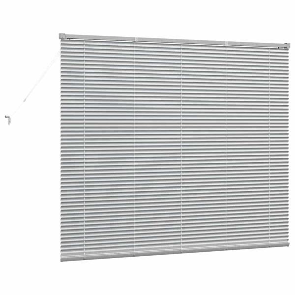 Venezianische Jalousien Silber 130 x 155 cm Aluminium