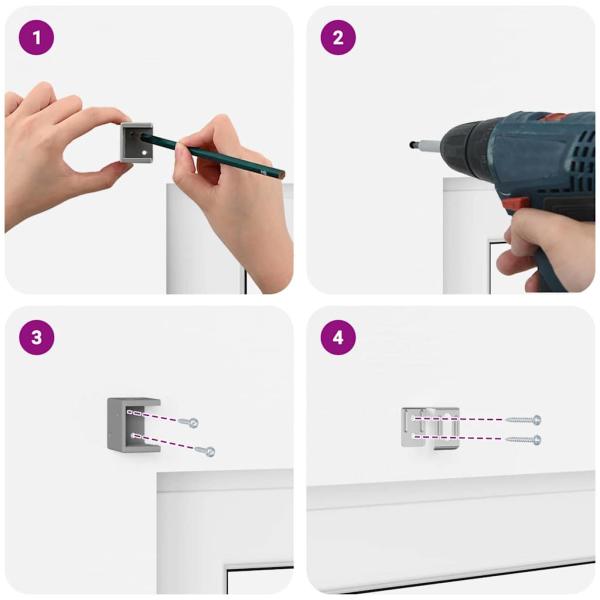 Venezianische Jalousien Weiß 130 x 155 cm Aluminium