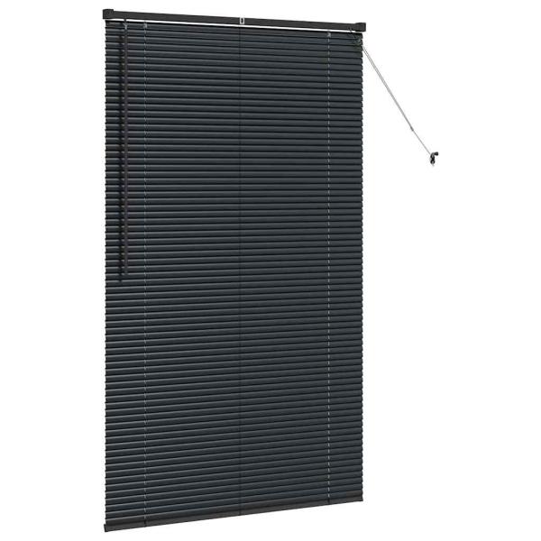Venezianische Jalousien Schwarz 175 x 105 cm Aluminium