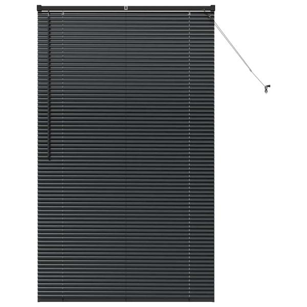 Venezianische Jalousien Schwarz 175 x 105 cm Aluminium