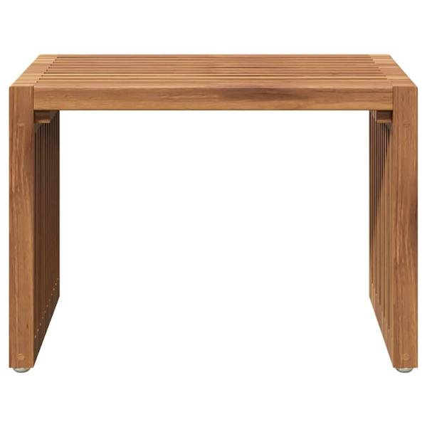 Garten-Beistelltisch Braun 50 x 32,5 x 35 cm Massivholz Teak