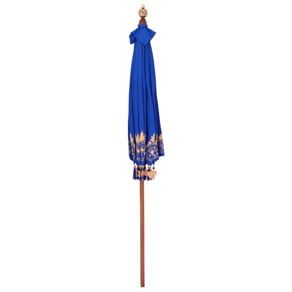 Balinesischer Sonnenschirm Blau 215 x 215 x 260 cm
