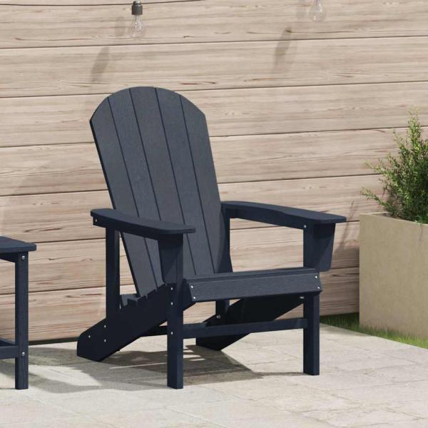 ARDEBO.de - Adirondack-Stuhl Marineblau HDPE