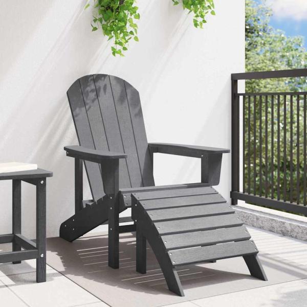 Adirondack-Stuhl Hellgrau HDPE