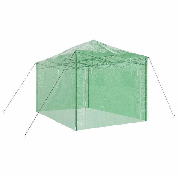 Gewächshaus mit Pop-up-Rahmen Grün 290 x 430 x 315 cm Eisen
