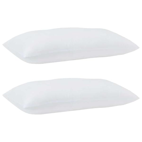 Kopfkissen 2 stk. 81 x 42 x 20 cm Polyester Weiß