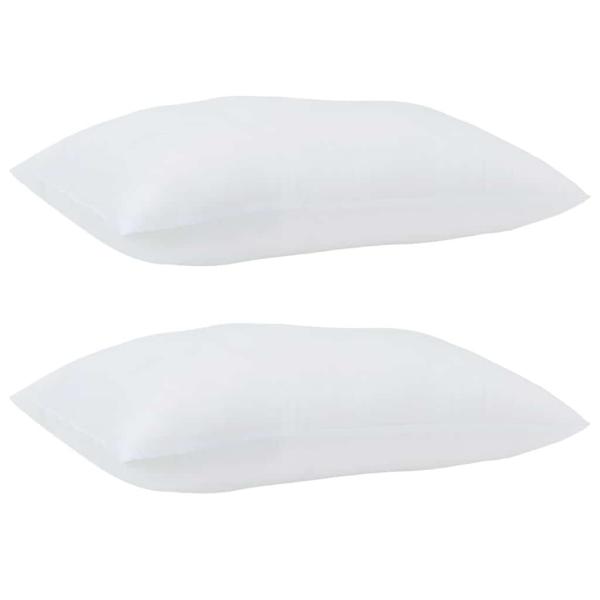 Kopfkissen 2 stk. 90 x 70 x 20 cm Polyester Weiß