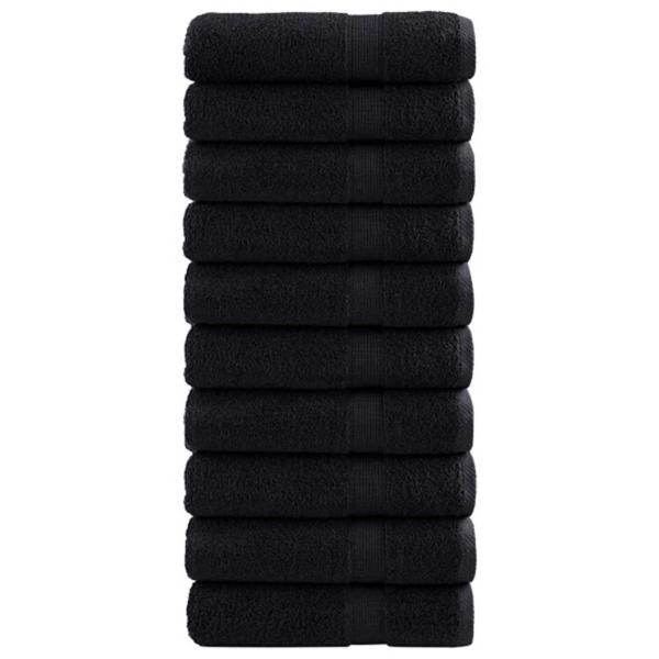 Gästetuch SOLUND 25 Stk. Schwarz 100 x 150 cm 550 gsm