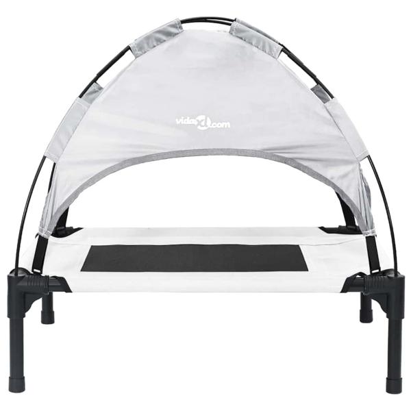 Hundebett 62 x 48 x 61 cm Stahl Silber Grau