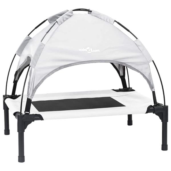 Hundebett Silber Grau 76 x 62 x 70,5 cm Stahl