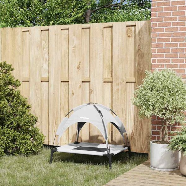 Hundebett Silber Grau 76 x 62 x 70,5 cm Stahl