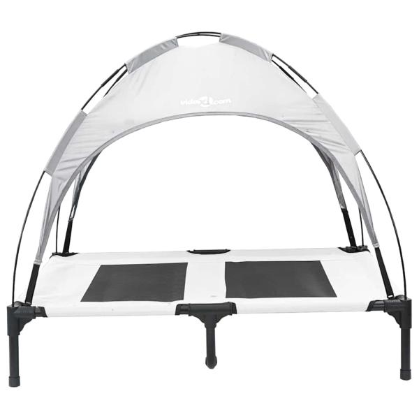 Hundebett Silber Grau 92 x 77 x 82,5 cm Stahl