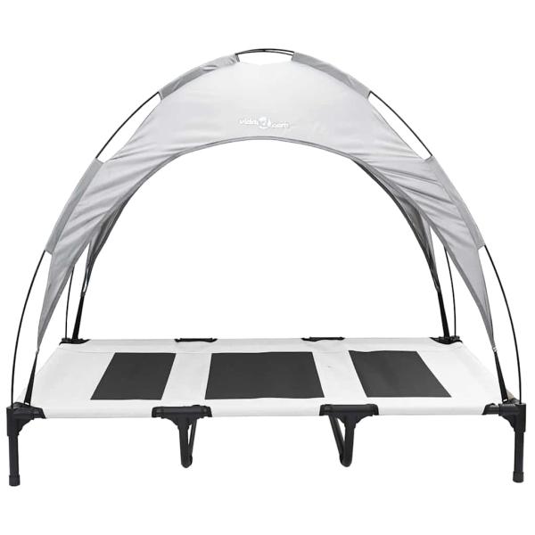 Hundebett Silber Grau 122 x 93 x 106,5 cm Stahl