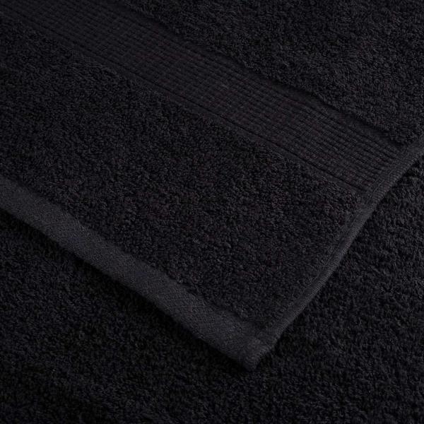 Gästetuch SOLUND 25 Stk. Schwarz 100 x 200 cm 550 gsm