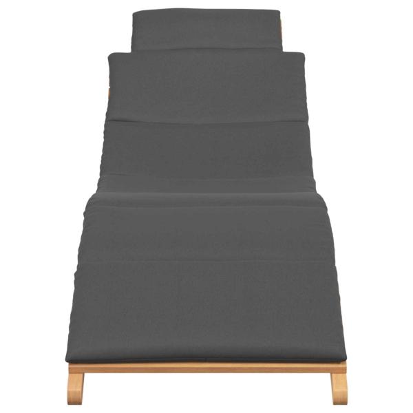 Garten Sonnenliege Braun 198 x 55 x 58,5 cm Massivholz Teak