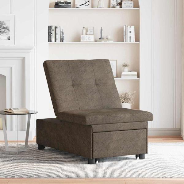 Schlafsofa Dunkelgrau 194 x 67 x 82 cm Huahua Stoff