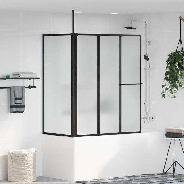 ARDEBO.de - Duschwand Weiß 120 x 70 x 137 cm Aluminium