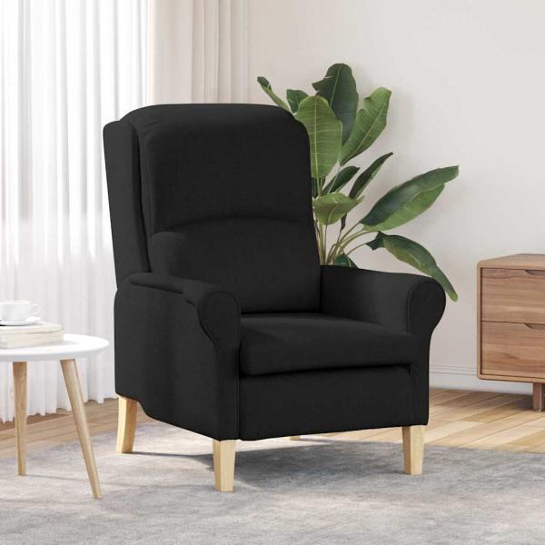 ARDEBO.de - Sessel Schwarz Stoff
