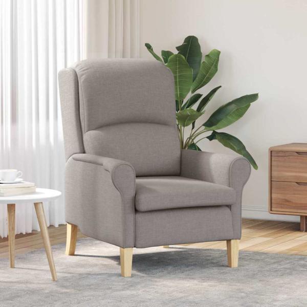ARDEBO.de - Sessel Taupe Stoff