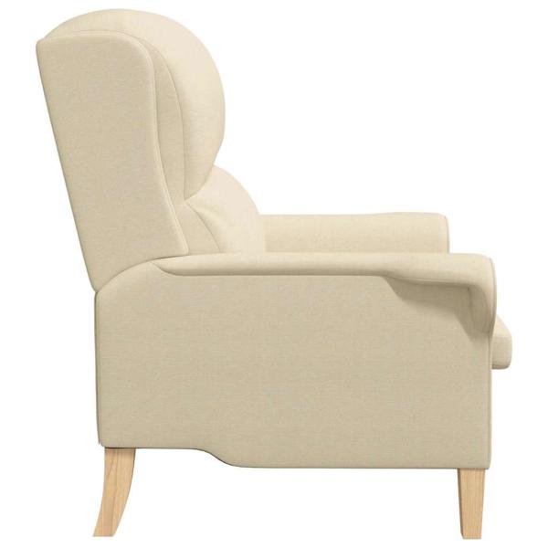 Sessel Creme Stoff