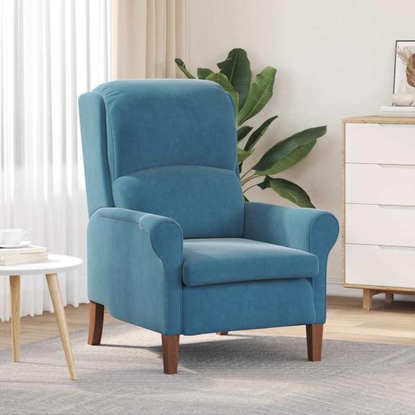 ARDEBO.de - Sessel Blau Samt