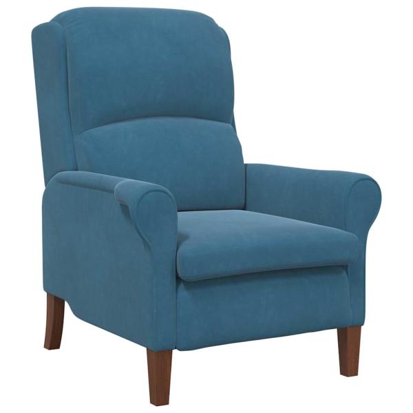Sessel Blau Samt