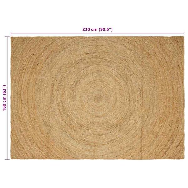 Bereichsteppiche Natur 160 x 230 cm Jute