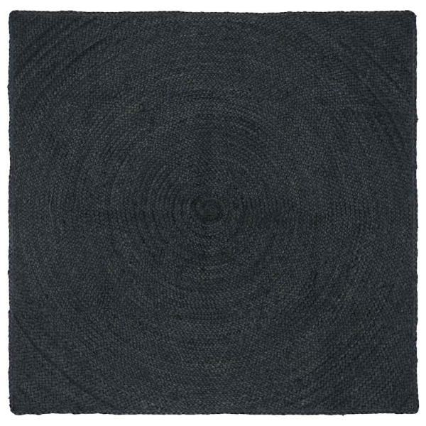 ARDEBO.de - Bereichsteppiche Dunkelgrau 160 x 160 cm Jute