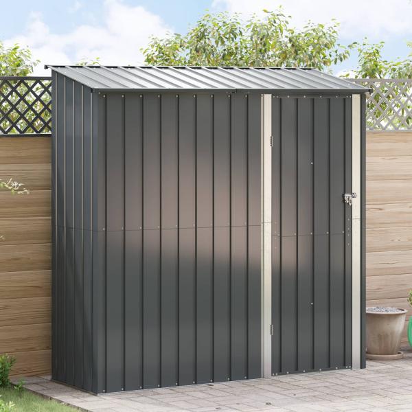 ARDEBO.de - Gartenhütten Anthrazit 203,5 x 73 x 200 cm Metall