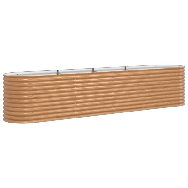 Hochbeet Braun 400 x 80 x 81 cm Stahl