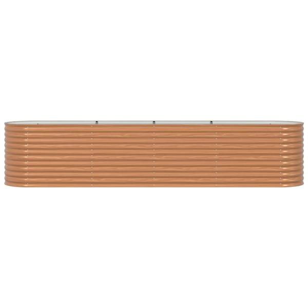 Hochbeet Braun 400 x 80 x 81 cm Stahl