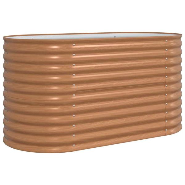 Hochbeet Braun 160 x 80 x 81 cm Stahl